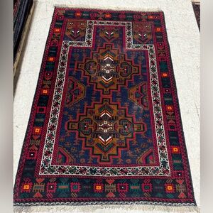 COPY - HANDMADE Traditional Area Rug BELOSH 3” x 5” 100% Wool